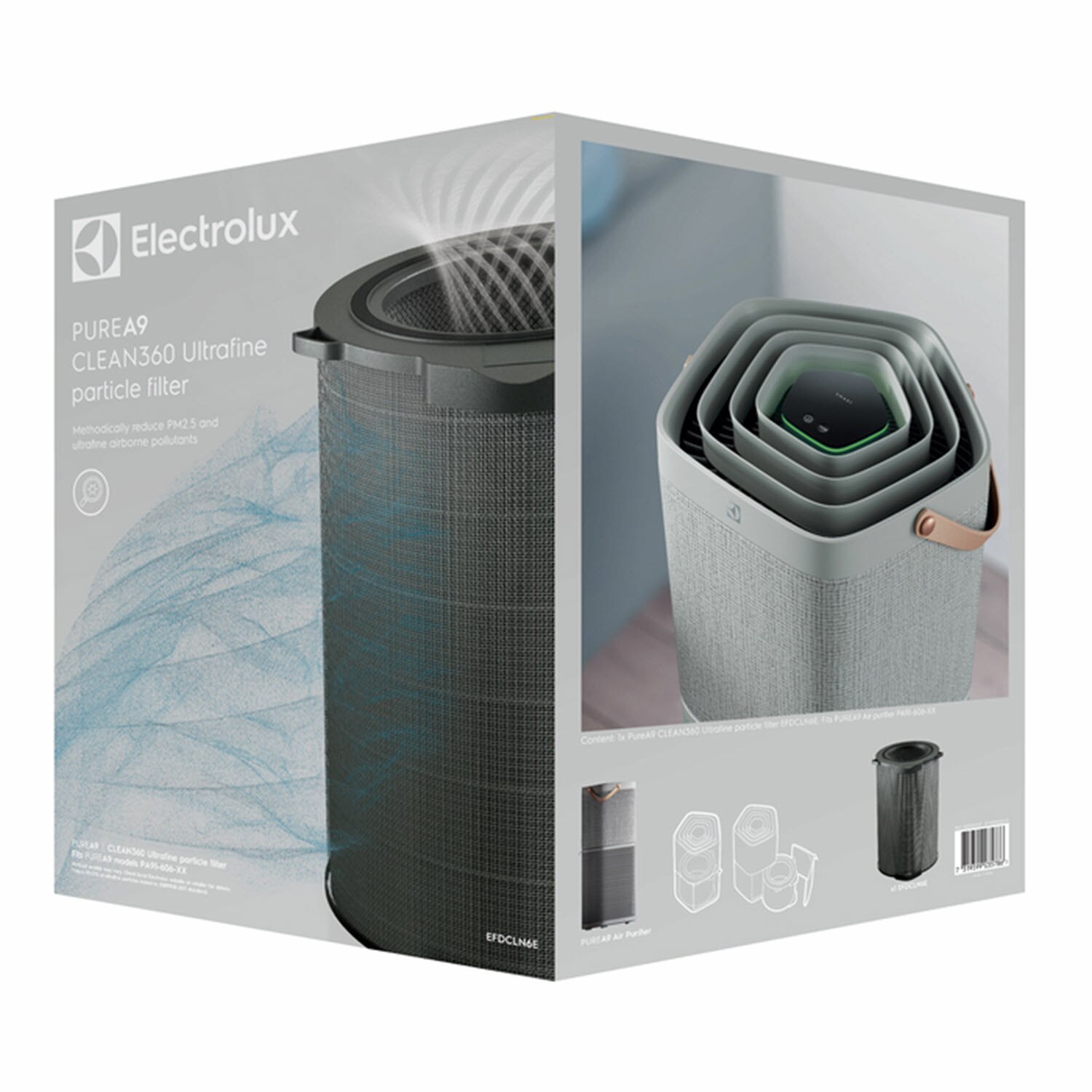 Clean 360 filter for Pure A9 88m² air purifier EFDCLN6 Electrolux