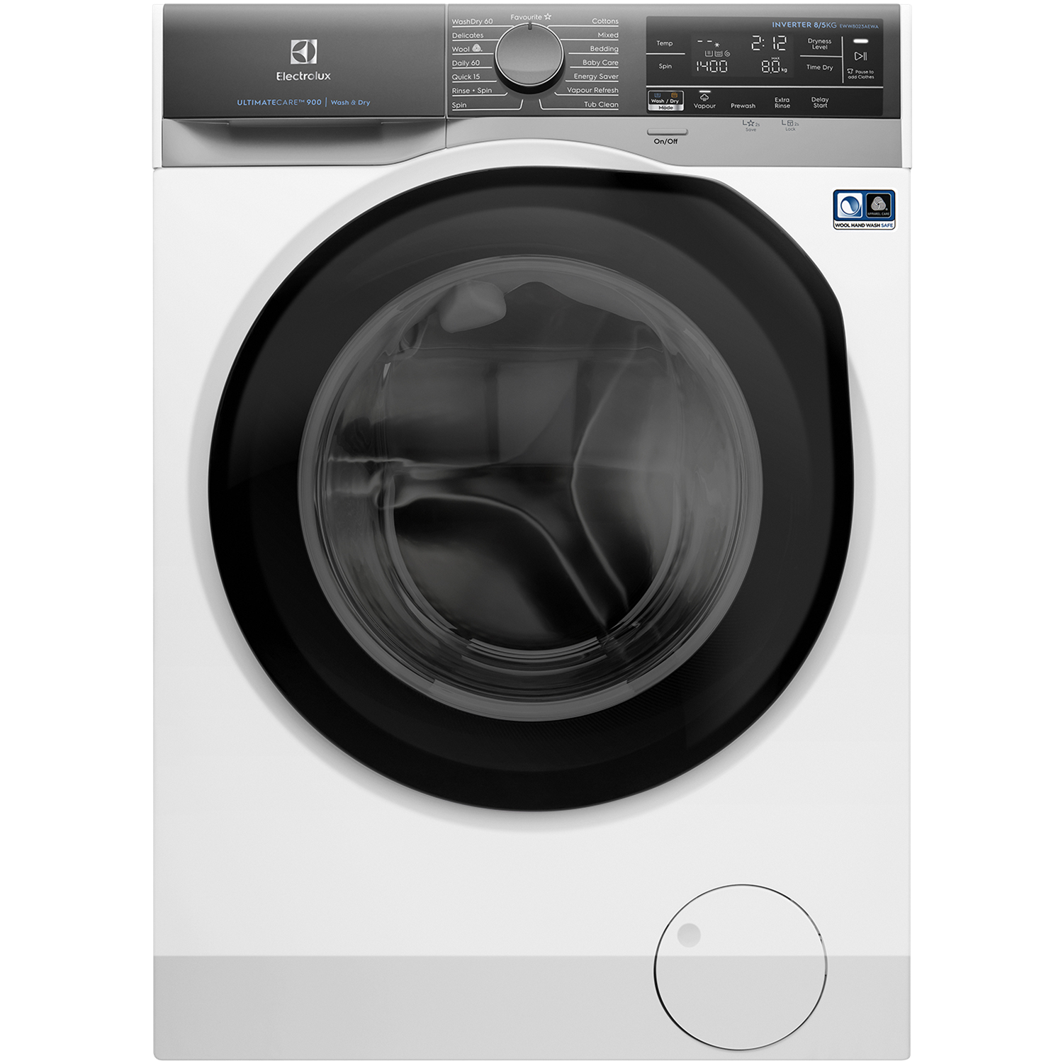 Electrolux 8/5kg Frontload Washer Dryer with Vapour Care EWW8023AEWA