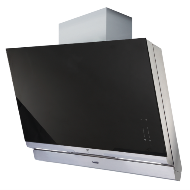 90厘米掛牆式設計大師抽油煙機/ 斜面黑色玻璃- EFS928SA | Electrolux